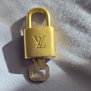 Louis Vuitton Gold Lock and Key Set